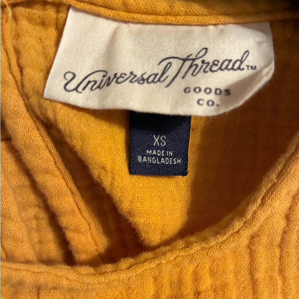 Mustard Yellow Sleeveless Universal Threads Dress - Picture 4 of 5
